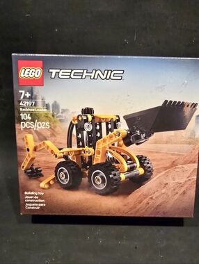 LEGO Technic Yellow and Black Backhoe Loader Building Set - 42197